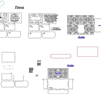 Intra απο ξύλο plywood 3mm-4mm πάχος – ξύλο θήκης για χαρτοπετσέτα από ξύλο Floral 50x60 cm INTRAVECTRY-MY558167 - Image 3