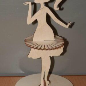 Intra απο ξύλο plywood 3mm-4mm πάχος – ξύλο Ξύλινης θήκης για χαρτοπετσέτα Princess Blowing A Kiss 30x35 cm INTRAVECTRY-MY558177