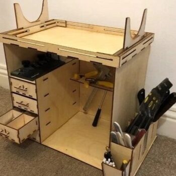 Intra απο ξύλο plywood 3mm-4mm πάχος – Latina Compact Workshop Tool Organizer ξύλο 40x45 cm INTRAVECTRY-MY555818 - Image 1