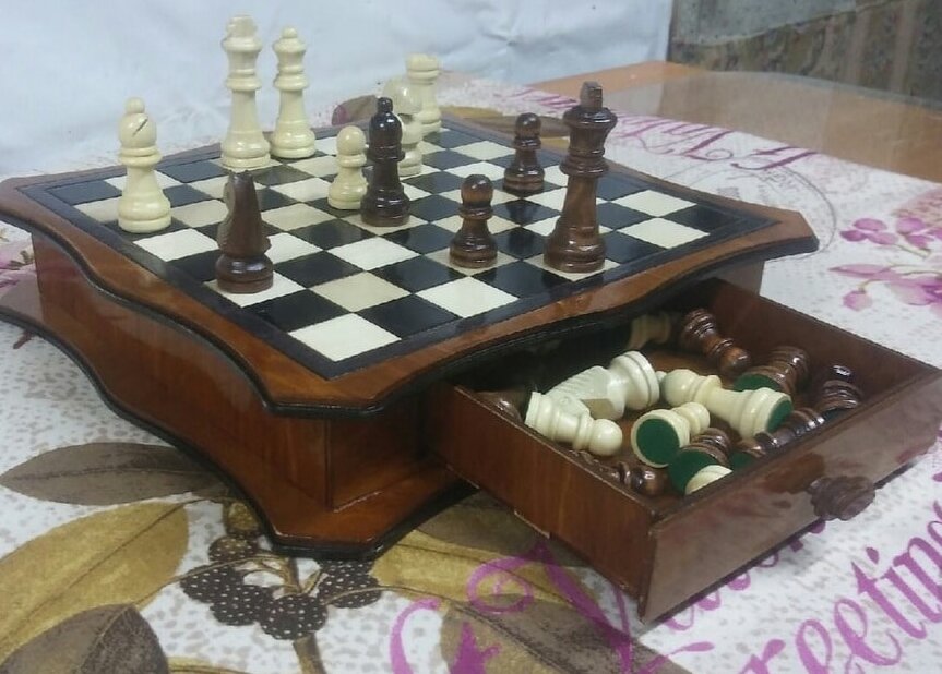 Intra απο ξύλο plywood 3mm-4mm πάχος – Κουτί με ξύλο σκακιέρας 15x15 cm INTRAVECTRY-MY551388