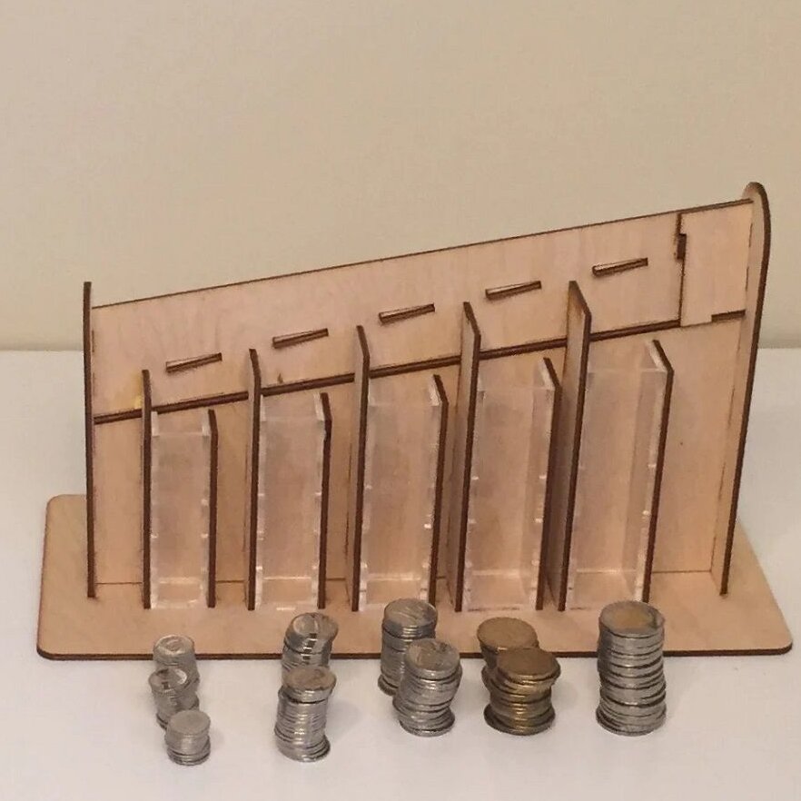 Intra απο ξύλο plywood 3mm-4mm πάχος – Καναδικός Διαλογέας νομισμάτων 20x25 cm INTRAVECTRY-MY553726