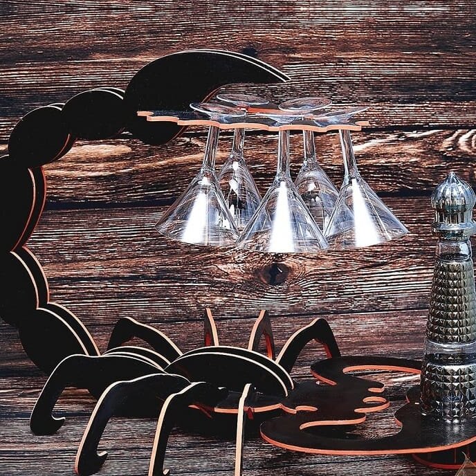 Intra απο ξύλο plywood 3mm-4mm πάχος – ξύλο Scorpion Mini Bar DXF 15x15 cm INTRAVECTRY-MY552317