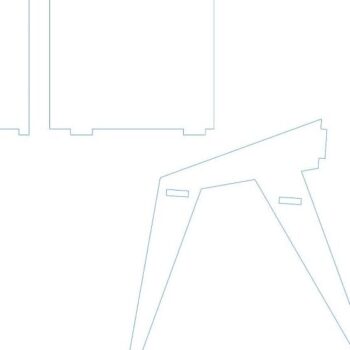 Intra απο ξύλο plywood 3mm-4mm πάχος – Μοντέρνο Ξύλινο σχέδιο καρέκλας τραπεζαρίας DXF ξύλο 30x30 cm INTRAVECTRY-MY556719 - Image 2