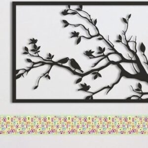 Intra απο ξύλο plywood 3mm-4mm πάχος – ξύλο DXF Πίνακας Τείχος Κλαδί δέντρου 20x25 cm INTRAVECTRY-MY555354