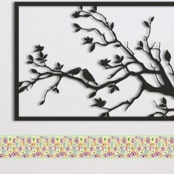 Intra απο ξύλο plywood 3mm-4mm πάχος – ξύλο DXF Πίνακας Τείχος Κλαδί δέντρου 20x25 cm INTRAVECTRY-MY555354 - Image 1