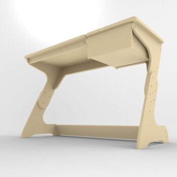 Intra απο ξύλο plywood 3mm-4mm πάχος – Μοντέρνο γραφείο CNC με συρτάρι ξύλο DXF 20x25 cm INTRAVECTRY-MY560263 - Image 1