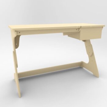 Intra απο ξύλο plywood 3mm-4mm πάχος – Μοντέρνο γραφείο CNC με συρτάρι ξύλο DXF 20x25 cm INTRAVECTRY-MY560263 - Image 2