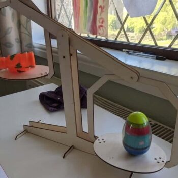 Intra απο ξύλο plywood 3mm-4mm πάχος – ξύλο Ξύλινης ζυγαριάς Toy Montessori Learning Math DXF 40x40 cm INTRAVECTRY-MY552345 - Image 1