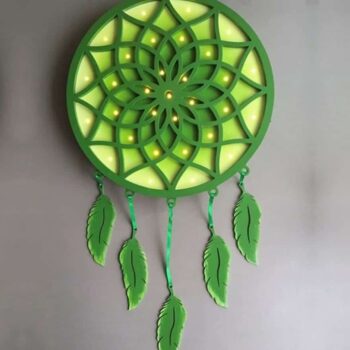 Intra απο ξύλο plywood 3mm-4mm πάχος – ξύλο Multilayer Dreamcatcher Mandala Wall Decor DXF 35x40 cm INTRAVECTRY-MY555508 - Image 1