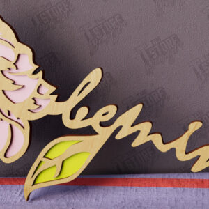 Intra απο ξύλο plywood 3mm-4mm πάχος – Λουλούδια του Αγίου Βαλεντίνου | Ρομαντικό δώρο Δίασταση  20x20 cm INTRAFABR-112499452