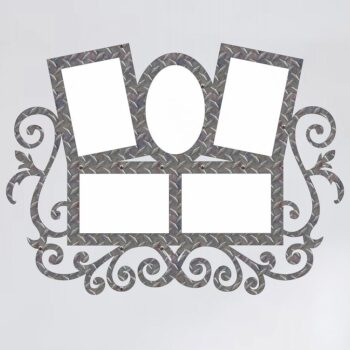 Intra απο ξύλο plywood 3mm-4mm πάχος – ξύλο Οικογενειακής Κορνίζας Κολάζ Οβάλ σχήματος ορθογώνιου 40x40 cm INTRAVECTRY-MY555416 - Image 2