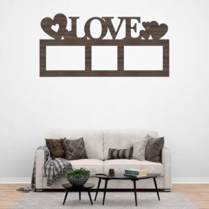 Intra απο ξύλο plywood 3mm-4mm πάχος – ξύλο Εικόνων Κολάζ με Κορνίζα Αγάπης 3 25x30 cm INTRAVECTRY-MY556907