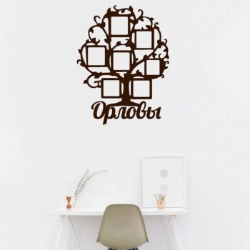 Intra απο ξύλο plywood 3mm-4mm πάχος – ξύλο κορνίζας φωτογραφιών για οικογενειακό δέντρο κολάζ επτά εικόνων 20x20 cm INTRAVECTRY-MY558607 - Image 1