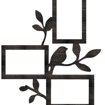 Intra απο ξύλο plywood 3mm-4mm πάχος – ξύλο αυτοκόλλητων τοίχου για κλαδιά κορνίζας πουλιών 15x20 cm INTRAVECTRY-MY555427 - Image 2