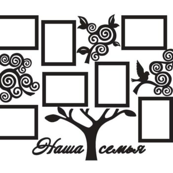 Intra απο ξύλο plywood 3mm-4mm πάχος – ξύλο πλαισίων κολάζ φωτογραφιών οικογενειακού δέντρου 10x10 cm INTRAVECTRY-MY556392 - Image 1