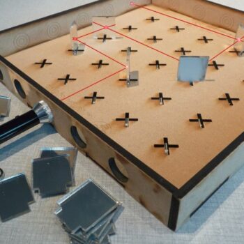 Intra απο ξύλο plywood 3mm-4mm πάχος – ξύλο επιτραπέζιου παιχνιδιού Light Rays Mirror 40x40 cm INTRAVECTRY-MY554308 - Image 1