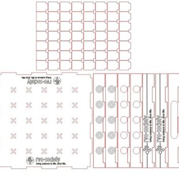 Intra απο ξύλο plywood 3mm-4mm πάχος – ξύλο επιτραπέζιου παιχνιδιού Light Rays Mirror 40x40 cm INTRAVECTRY-MY554308 - Image 2