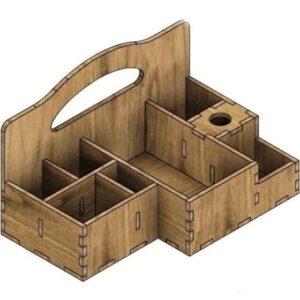 Intra απο ξύλο plywood 3mm-4mm πάχος – ξύλο οργανωτή καλλυντικών μακιγιάζ ξύλου 30x35 cm INTRAVECTRY-MY554312