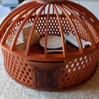 Intra απο ξύλο plywood 3mm-4mm πάχος – Μινιατούρα ξύλο κουκλόσπιτου Toy Yurt 15x20 cm INTRAVECTRY-MY560433 - Image 1