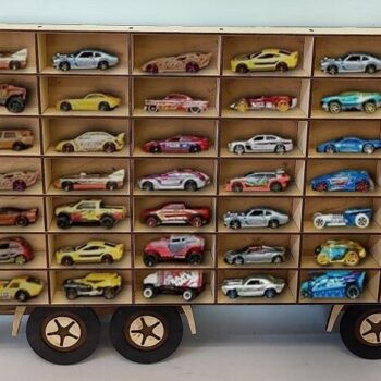 Intra απο ξύλο plywood 3mm-4mm πάχος – ξύλο Truck Storage Car Toy 20x25 cm INTRAVECTRY-MY560436 - Image 1