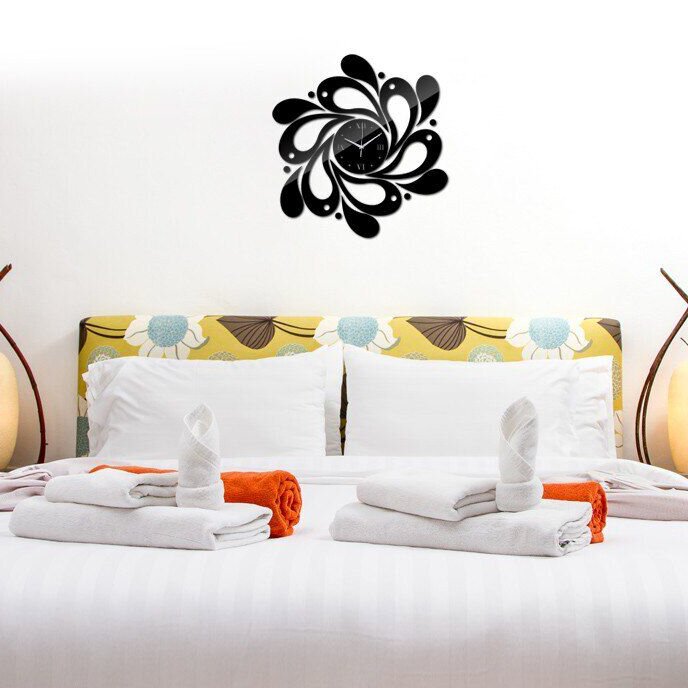 Intra απο ξύλο plywood 3mm-4mm πάχος – Φανταχτερό ρολόι τοίχου με ξύλο σπιράλ κυμάτων 30x35 cm INTRAVECTRY-MY554556