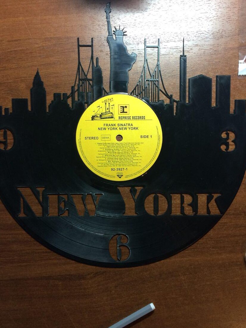 Intra απο ξύλο plywood 3mm-4mm πάχος – ξύλο ρολογιού βινυλίου της Νέας Υόρκης 25x25 cm INTRAVECTRY-MY560972