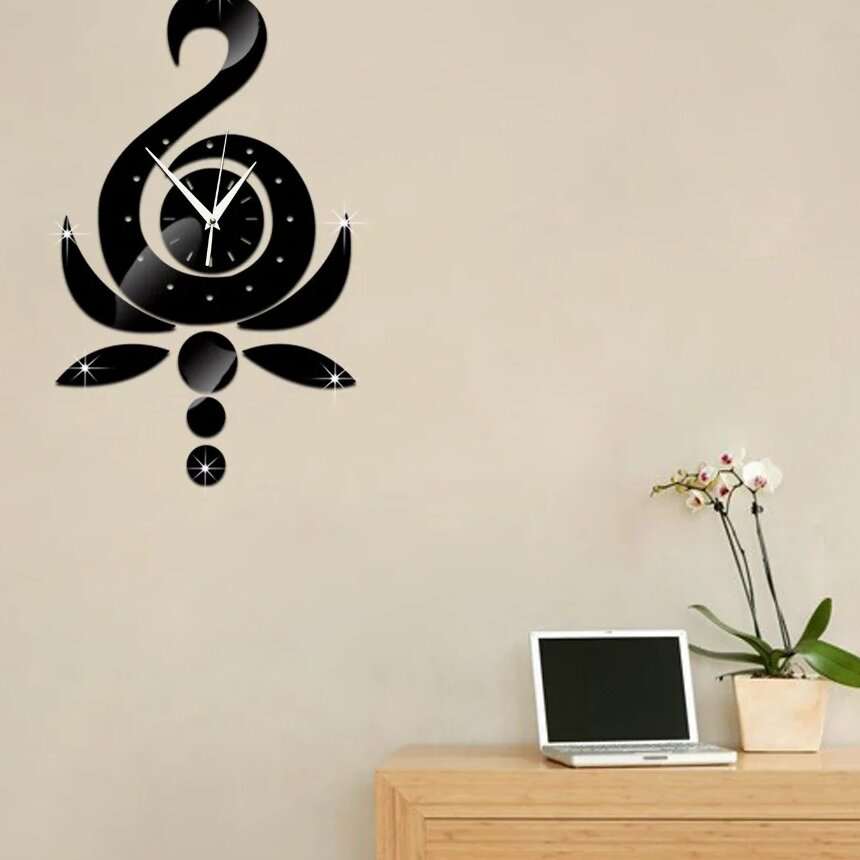 Intra απο ξύλο plywood 3mm-4mm πάχος – Lotus Swan Clock για ξύλο Σαλόνι 10x10 cm INTRAVECTRY-MY557172