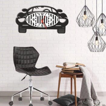 Intra απο ξύλο plywood 3mm-4mm πάχος – ξύλο ρολογιού τοίχου βινυλίου μπροστινό αυτοκίνητο 10x10 cm INTRAVECTRY-MY561000 - Image 1