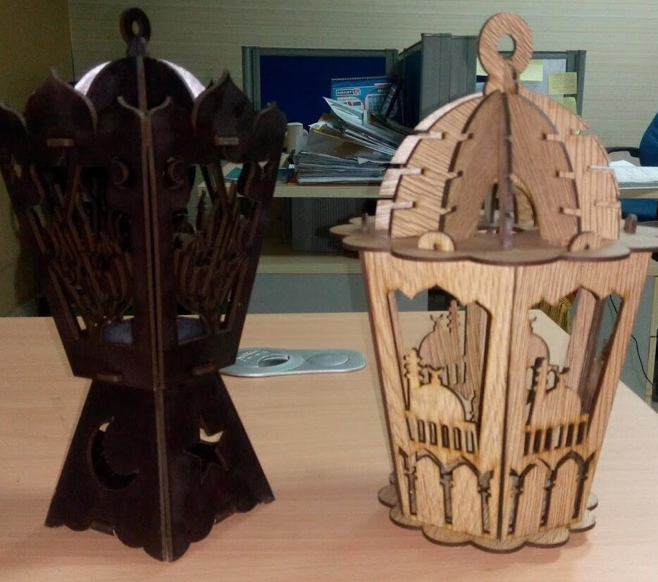 Intra απο ξύλο plywood 3mm-4mm πάχος – ξύλο δύο σχεδίων για το φανάρι του τζαμιού του Ραμαζάν 25x30 cm INTRAVECTRY-MY554595