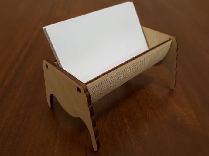 Intra απο ξύλο plywood 3mm-4mm πάχος – ξύλο κατόχου επαγγελματικής κάρτας Living Hinge 20x25 cm INTRAVECTRY-MY554601