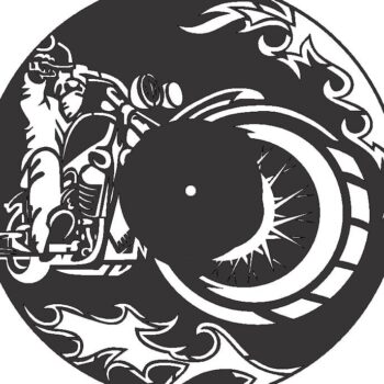 Intra απο ξύλο plywood 3mm-4mm πάχος – ξύλο ρολογιού Harley Davidson Biker Vinyl 45x50 cm INTRAVECTRY-MY560738 - Image 2