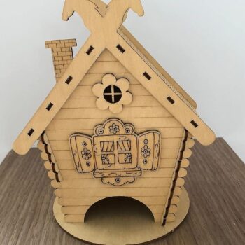 Intra απο ξύλο plywood 3mm-4mm πάχος – ξύλο θήκης για φακελάκια τσαγιού Hut House 50x60 cm INTRAVECTRY-MY557848 - Image 3