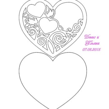 Intra απο ξύλο plywood 3mm-4mm πάχος – ξύλο δίσκου δαχτυλιδιού αρραβώνων σε σχήμα καρδιάς 20x25 cm INTRAVECTRY-MY554611 - Image 3