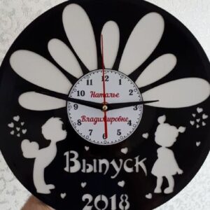 Intra απο ξύλο plywood 3mm-4mm πάχος – ξύλο Ρολόι τοίχου βινυλίου Δώρο για Νηπιαγωγό 15x20 cm INTRAVECTRY-MY554617