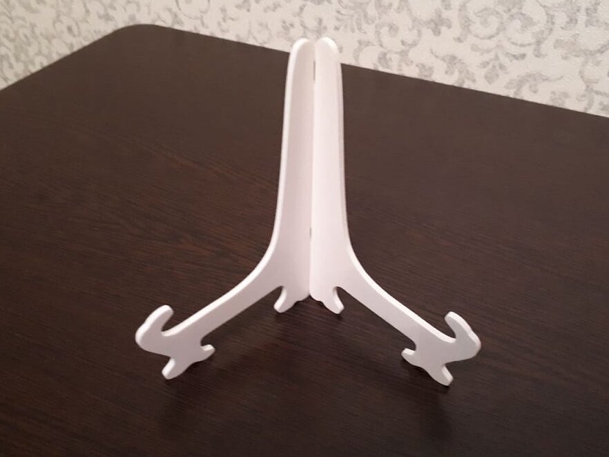 Intra απο ξύλο plywood 3mm-4mm πάχος – Ακρυλική λίμα βάσης με αρθρωτό πιάτο 40x40 cm INTRAVECTRY-MY559309