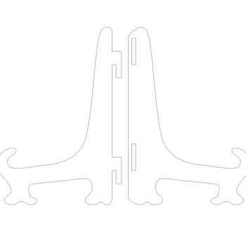 Intra απο ξύλο plywood 3mm-4mm πάχος – Ακρυλική λίμα βάσης με αρθρωτό πιάτο 40x40 cm INTRAVECTRY-MY559309 - Image 3