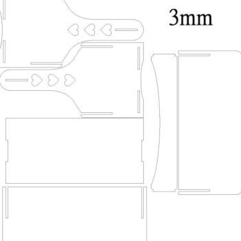 Intra απο ξύλο plywood 3mm-4mm πάχος – Καλάθι λουλουδιών από κόντρα πλακέ με λίμα λαβής 40x40 cm INTRAVECTRY-MY554629 - Image 2