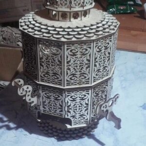 Intra απο ξύλο plywood 3mm-4mm πάχος – ξύλο Κοντραπλακέ Samovar Candy Bowl 25x25 cm INTRAVECTRY-MY554635