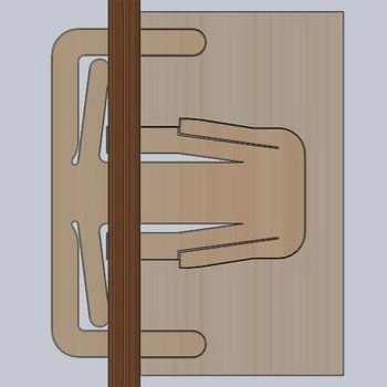 Intra απο ξύλο plywood 3mm-4mm πάχος – Universal Snap Fit System File 30x30 cm INTRAVECTRY-MY554637 - Image 1