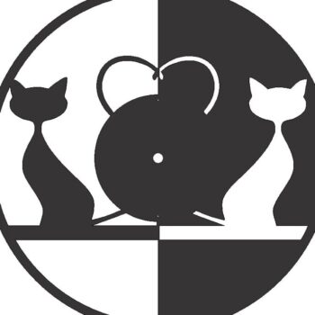 Intra απο ξύλο plywood 3mm-4mm πάχος – ξύλο ρολογιού τοίχου δίσκων Cats Vinyl 20x25 cm INTRAVECTRY-MY554638 - Image 2