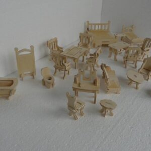 Intra απο ξύλο plywood 3mm-4mm πάχος – ξύλο κιτ επίπλων για κουκλόσπιτο 15x15 cm INTRAVECTRY-MY554644