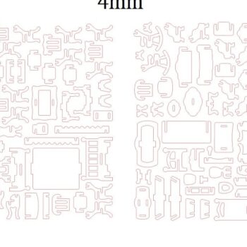 Intra απο ξύλο plywood 3mm-4mm πάχος – ξύλο κιτ επίπλων για κουκλόσπιτο 15x15 cm INTRAVECTRY-MY554644 - Image 2