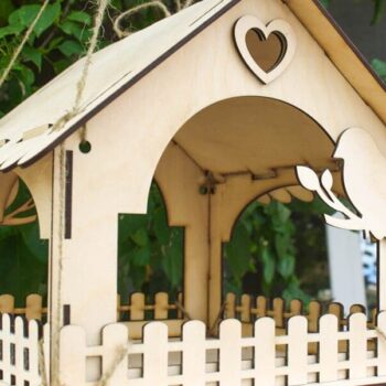 Intra απο ξύλο plywood 3mm-4mm πάχος – ξύλο τροφοδότη πτηνών κόντρα πλακέ 25x25 cm INTRAVECTRY-MY554647 - Image 1