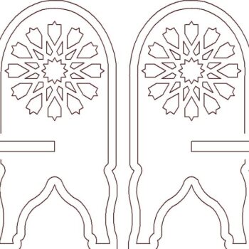 Intra απο ξύλο plywood 3mm-4mm πάχος – Πτυσσόμενο Βιβλιοστάσιο Ξύλινο ξύλο Κοράνι Rehal 45x50 cm INTRAVECTRY-MY559311 - Image 2