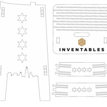 Intra απο ξύλο plywood 3mm-4mm πάχος – Λίμα σκαμπό από κόντρα πλακέ Chicago 45x50 cm INTRAVECTRY-MY554670 - Image 4