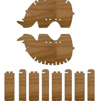 Intra απο ξύλο plywood 3mm-4mm πάχος – ξύλο Rhino Chair for Kids 50x60 cm INTRAVECTRY-MY554675 - Image 1