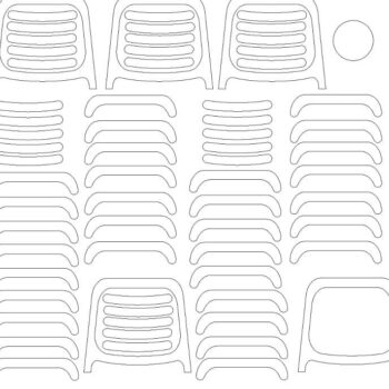 Intra απο ξύλο plywood 3mm-4mm πάχος – Πολυεπίπεδο ξύλο καρέκλας και σκαμπό 45x50 cm INTRAVECTRY-MY554691 - Image 2