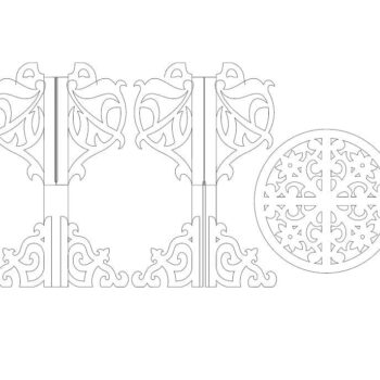 Intra απο ξύλο plywood 3mm-4mm πάχος – Ξύλινο σκαλιστό ξύλο τραπεζιού 15x15 cm INTRAVECTRY-MY560209 - Image 4