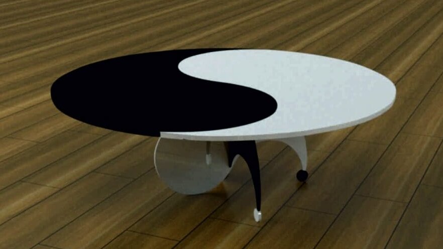 Intra απο ξύλο plywood 3mm-4mm πάχος – Ξύλινο ξύλο τραπεζιού Γιν Γιανγκ 35x40 cm INTRAVECTRY-MY554705