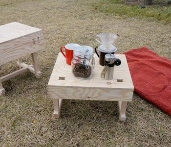 Intra απο ξύλο plywood 3mm-4mm πάχος – Χαμηλό τραπέζι για πικνίκ και λίμα σκαμνιού 30x30 cm INTRAVECTRY-MY560215 - Image 1